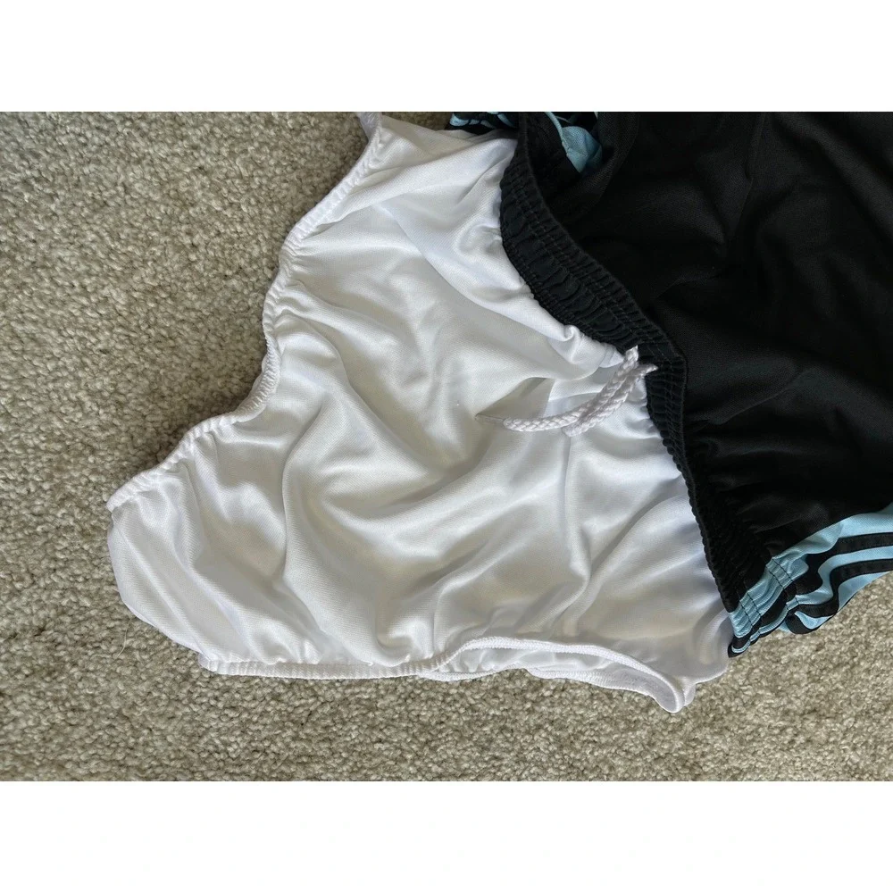 Adidas Performance Climalite Soccer Shorts Lined Black Blue Youth XL